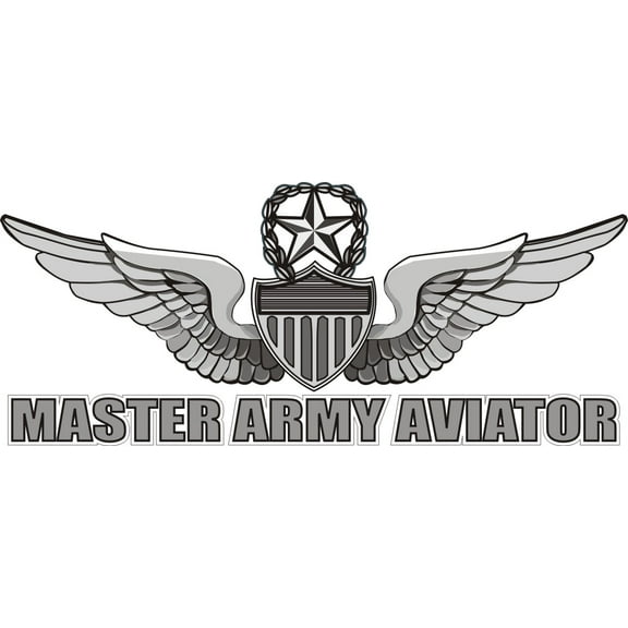 3.8 Inch Army Master Aviator Decal Sticker