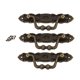 thumbnail image 2 of 3 Juegos de Perillas de Cajón de Aleación de Bronce perfecl con Tornillos Gabinetes de Cocina Vintage Muebles Armario, 2 of 8