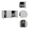 thumbnail image 6 of TUHOME 120 Wall Cabinet Engineered Wood Cabinets in  White, 6 of 8