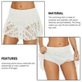 thumbnail image 3 of Soidarity de natación de encaje de verano Sólido Transpirable Buena elasticidad Bragas triangulares incorporadas Traje de baño ligero en forma de Deportes acuáticos Blanco S Soidarity OD020842-26B, 3 of 6