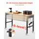 thumbnail image 3 of VEVOR Banco de trabajo de 60" con ruedas, mesa de altura ajustable, toma de corriente y tablero perforado, 3 of 9