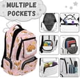 thumbnail image 6 of Yspwyqan Sleepy Moon Capybara Kids School Backpack for Girls, 17" Multi-Pocket Kids Backpack Fits 15.6 Laptop, Adjustable Straps Casual Daypack for Middle School Travel, 6 of 7