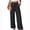 Black, variant on Wide Leg Pants for Women Floral Print Palazzo Elastic Waist Trousers with Pockets Summer Spring Daily Clothes L