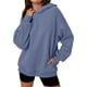 thumbnail image 3 of Sudaderas con Capucha de Gran Tamaño para Mujer, Sudaderas Cómodas, Conjuntos de Moda de Otoño, Blusas Casuales, Ropa de . Azul Agua M, 3 of 6