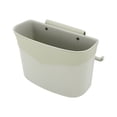 thumbnail image 1 of Bote de basura para automóvil Unique Bargains, respaldo de asiento, ABS, cuero sintético, ovalado, blanco, 1 Pc, 1 of 6