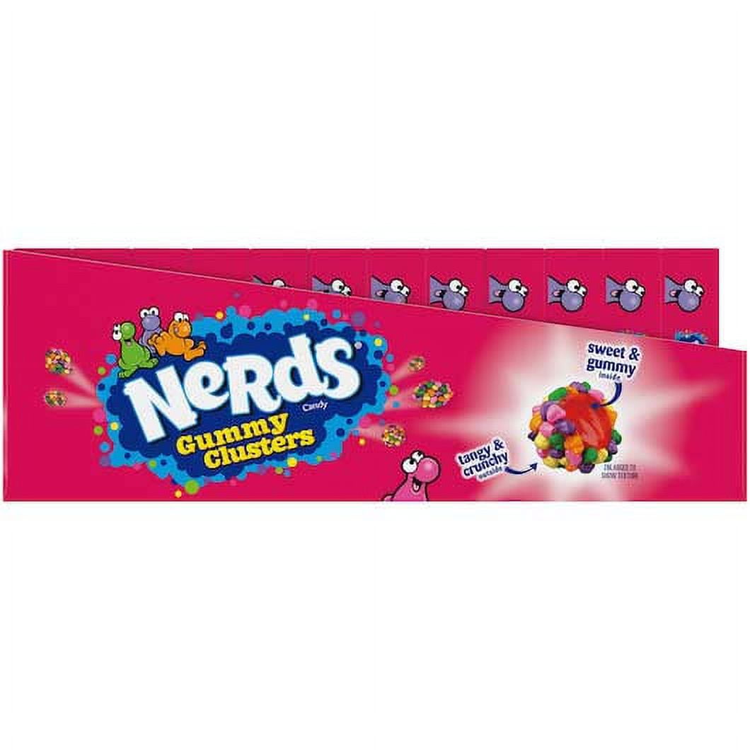 Full Box 12x Packs Nerds Gummy Clusters Sweet & Tangy Crunchy Gummy Candy  3oz
