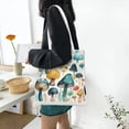 thumbnail image 6 of DouZhe Reusable Grocery Bags, Fantasy Mushroom Flower Lightweight Polyester Canvas Cloth Tote Bag for Travle Gym Shopping School, 15" x 16", 6 of 7