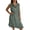 Army Green, variant on Summer Dresses for Women 2026 Trendy Sleeveless V-Neck Short Mini Tank Dresses One Button Lightweight Flowy Solid Color Sundress Holiday Beach Coverup Red XXL