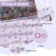 thumbnail image 4 of 1500pcs 15 Colors Jump Rings for Jewelry Making Aluminum O Rings Bulk Open Jump Ring Set for Choker Necklaces Bracelet Jewelry Making DIY Craft Keychain (8mm 10mm), 4 of 9