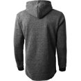 thumbnail image 4 of Ma Croix Mens Marled Lightweight Fleece Longline Pullover Hoodie, 4 of 5