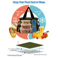 thumbnail image 4 of Bolsa de almuerzo con aislamiento Femular para trabajo, oficina, pícnic, 8.5 L, color verde militar, 4 of 7