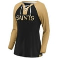 thumbnail image 2 of Ladies' New Orleans Saints NFL Fanatics Break Out Play Lace-Up Long Sleeve, 2 of 3