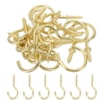 thumbnail image 1 of Uxcell Ceiling Hooks for Hanging Plants Copper Plating Metal Screw-in Ceiling Cup Hooks Self-Tapping Screw Eye Bolt 2.2 Inch, 1 of 6