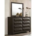 thumbnail image 3 of New Transitional King Size Bed 6pc Set Bedroom Espresso Finish Dresser Chest Nighstands Solidwood Bedroom Furniture, 3 of 9