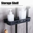 thumbnail image 4 of Adjust Height Bathroom Storage Shelf, Multifunctional Storage Shelf, Rustproof Shower Pole Tray, Home Hotel For Bathroom Toilet, 4 of 8