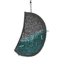 thumbnail image 5 of Swing Lounge Chair, Black Blue, Modern Contemporary Urban Design, Outdoor Patio Balcony Cafe Bistro Garden Furniture Hotel Hospitality, 5 of 7