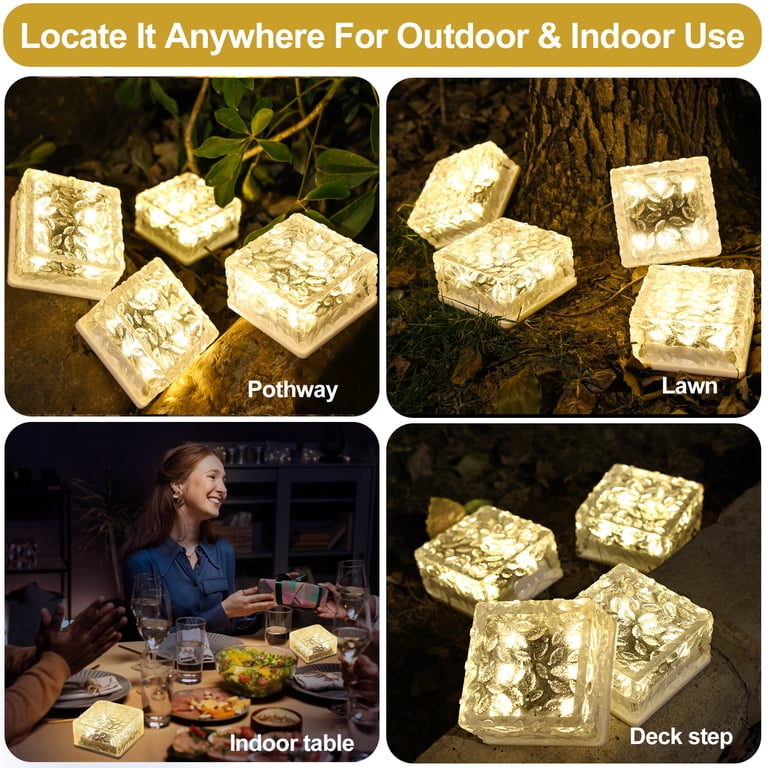 Large Solar Pathway Lights Outdoor 4 Pack IP65 Waterproof 150 Lumens Large Solar Pathway Lights Outdoor 4 Pack IP65 Waterproof 150 Lumens