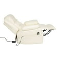 thumbnail image 6 of Whitney Deluxe Adjustable Power Lift Recliner Chair for Elderly, Faux Leather Electric Recliner, Split-Back Chair Cream, 6 of 17