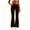 Coffee, variant on Capris for Women with Pockets Ladies High Waisted Casual Yoga Pants With Elastic Waist Pocket Pants Flared Leggings Tummy Control Stretchy Summer Bottoms Navy XXL