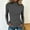 Grey, variant on Long Sleeve Shirts for Women Ribbed Turtleneck Long Sleeve Basic Thermal Layering Blouse Womens Shirts Dressy Casual Black L