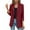Wine, variant on Bmisegm Womens Casual Jackets Roll up Long Sleeve Open Front Work Business Coats Womens Coats Hot Pink XL