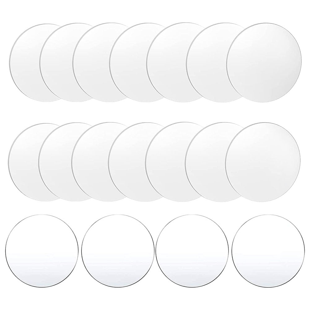 1/4 CUT ACRYLIC CIRCLES - With or without holes! Clear Acrylic Discs,  Clear Plexiglass Discs, Plastic Circles - Multiple Thicknesses!
