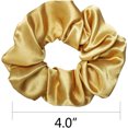 thumbnail image 3 of Elastic Hair Bobbles Scrunchy,Happon 5 Pcs Satin Silk Scrunchies for Hair, Big Hair Scrunchies Satin Hair Ties Ponytail Holder for Thick Thin Curly Hair, Random Colors, 3 of 8