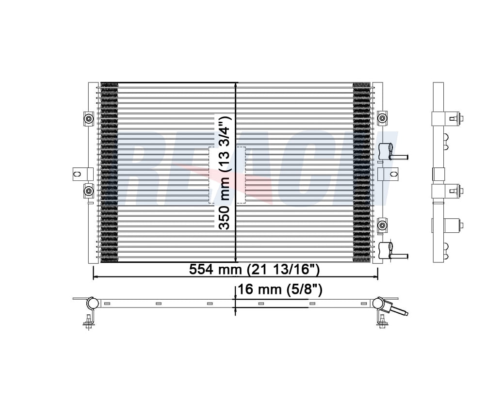 REACH Condenser 31-3286 for CHRYSLER PT CRUISER TURBO 03-08