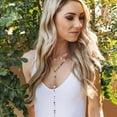 thumbnail image 3 of Three Layer Lariat Necklace, 3 of 8