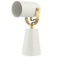 thumbnail image 4 of SAFAVIEH Clarst 14 in. Modern White Marble Table Lamp with White Shade, 4 of 6