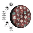 thumbnail image 4 of Rateoe Mountain Adventure Badges Pattern Tire Cover Wheel Protectors Weatherproof Wheel Covers Universal Fit for Trailer Rv SUV Truck Camper Travel Trailers Accessories-14 inch, 4 of 6