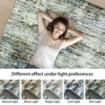 thumbnail image 7 of RONSHIN Area Rugs Washable Carpets 350Gsm Velvet (Total 1150Gsm) Pearl Velvet Cotton Tpr Washed Folding Backing Carpet-Abstract-Mirage Blue Gray 5*7ft, 7 of 7