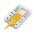 thumbnail image 1 of Auto neumático banda de rodadura Vernier medidor de profundidad calibrador 0-20mm herramienta de medición de neumáticos de coche de plástico, 1 of 5