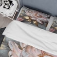 thumbnail image 4 of Designart "Peonies Elegance Pink Grey IV" Floral Peony Bedding Covert Set - Peonies Pink Floral Bed Set With 2 Shams, 4 of 6