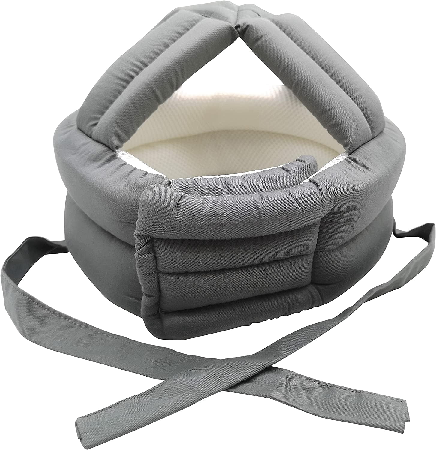ABCISI Thick Soft Protective Helmet for Elderly,Adult Sizing,Seniors Head Protector Fall Protection Hat Cap,Elder Safety Products Protect Head Injury in Falls for Home Gardening Walking Dog,Gray Mesh