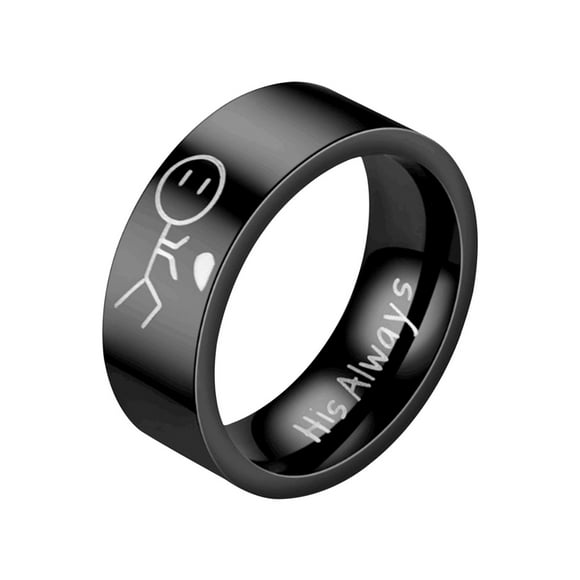 Anillos para mujer, regalos para mujer, anillo de pareja de moda, anillo para hombre y mujer, anillo de acero de titanio, anillo de pareja estilo hip hop, anillo de moda