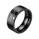thumbnail image 1 of Fiudx Anillo de Pareja, Anillo de Moda de Acero de Titanio, Alianza de Acero Inoxidable, Estilo Hip Hop Romántico, Ideal para Regalo de Aniversario, Perfecto para Enamorados, Hecho a Mano con Precisi, 1 of 1