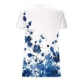 thumbnail image 4 of Women's Short Sleeve V-Neck Shirts Loose Casual Tee T-Shirt, 4 of 5