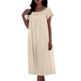 thumbnail image 6 of HomeGardon Nightgowns for Women,Summer Dresses Women's Nightdress Lingerie Sleepwear Solid Color Loose Pajamas, 6 of 6