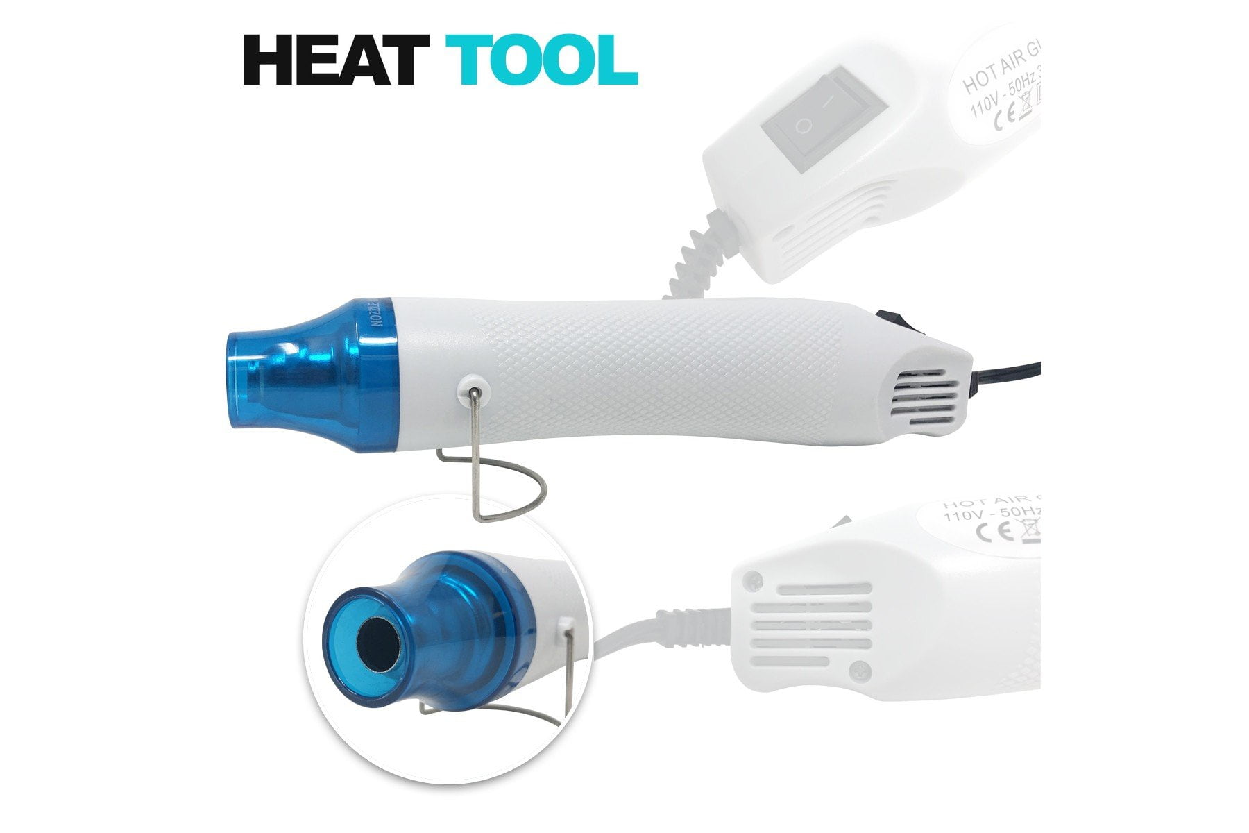 Mini Heat Gun for Crafts Electronics/Phone Repair Embossing Shrink Tubing 