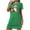 Green, variant on Sakmal Halloween Sleepwear for Women Cute Night dress Short Sleeve Green Ghost and Pumpkin Print Nightgowns
