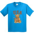 thumbnail image 3 of Inktastic Patriotic USA Teddy Bear with American Flag Youth T-Shirt, 3 of 5