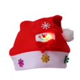 thumbnail image 3 of Gorros navideños con luces LED, gorro de Papá Noel, muñeco de nieve, alce, para jardín de infantes, fiestas en casa, regalo de Navidad para niños y adultos, decoración para fiestas, 3 of 5