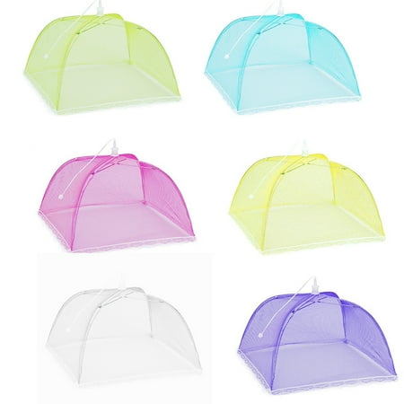 

Gyedtr 6 Large Mesh Screen Protect Food Cover Tent Dome Net Umbrella Picnic
