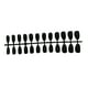 thumbnail image 5 of Seitruly Women Glitter False Nails Beauty Frosted Detachable Patch Wearable Artificial Tools Home On Full Cover Manicure Press Negro 10Conjunto, 5 of 6