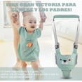 thumbnail image 4 of Arnés Correa Para Niños Caminar Portabebé Seguridad Algodón Modelo Verde, 4 of 4