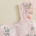 thumbnail image 4 of HAOTAGS Baby 2PC Outfit Sets,Floral Petal-Shorts Square-Neck Ruffle Tank Fashion Causal Clothes Sets Pink 3-4 T, 4 of 9