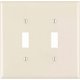 thumbnail image 1 of Placa de pared Leviton Almond 2 bandas de nailon, paquete de 1 unidad, 1 of 1