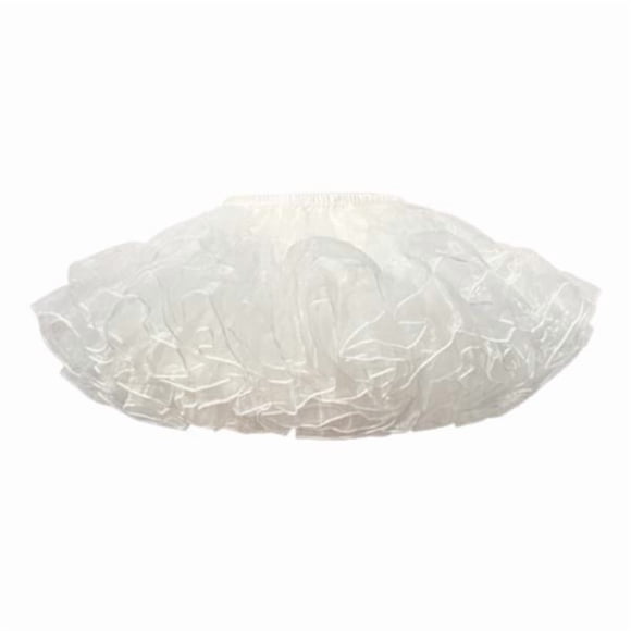 Enagua de crinolina sin aro para mujer, estilo princesa, con cintura elástica L