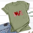 thumbnail image 6 of Kayannuo Love Heart Printed Womens Tees Valentine's Day T Shirts for Women Women's Printed Short Sleeved Round Neck T-shirt Tops, 6 of 6